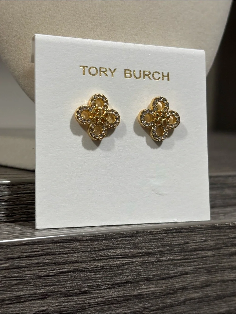 NWOT - Tory Burch Kira Pave’ Clover Studs